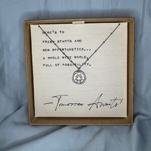 Demdaco Compass Pendant Necklace Tomorrow Awaits Inspirational